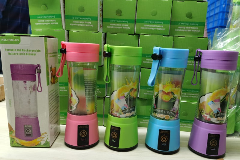 Licuadora portátil con USB recargable, mini batidora de jugo de fruta para cocina, exprimidor eléctrico simple portátil para el hogar