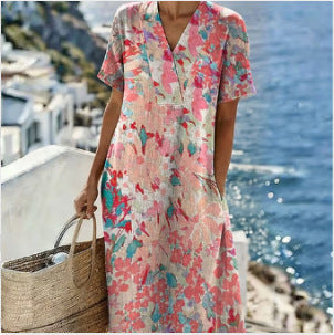 Casual Printed Temperament Long Skirt Girl - DRESS WELL STORE