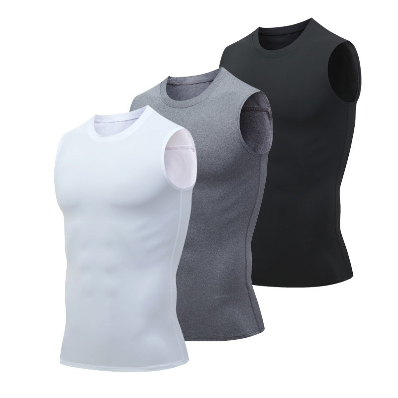 Ropa de fitness atlética de manga corta para hombre