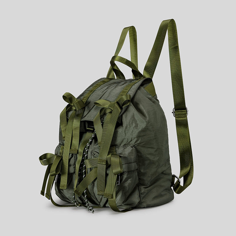 Mochila Grande con Lazo Dulce Estilo Japonés para Mujer