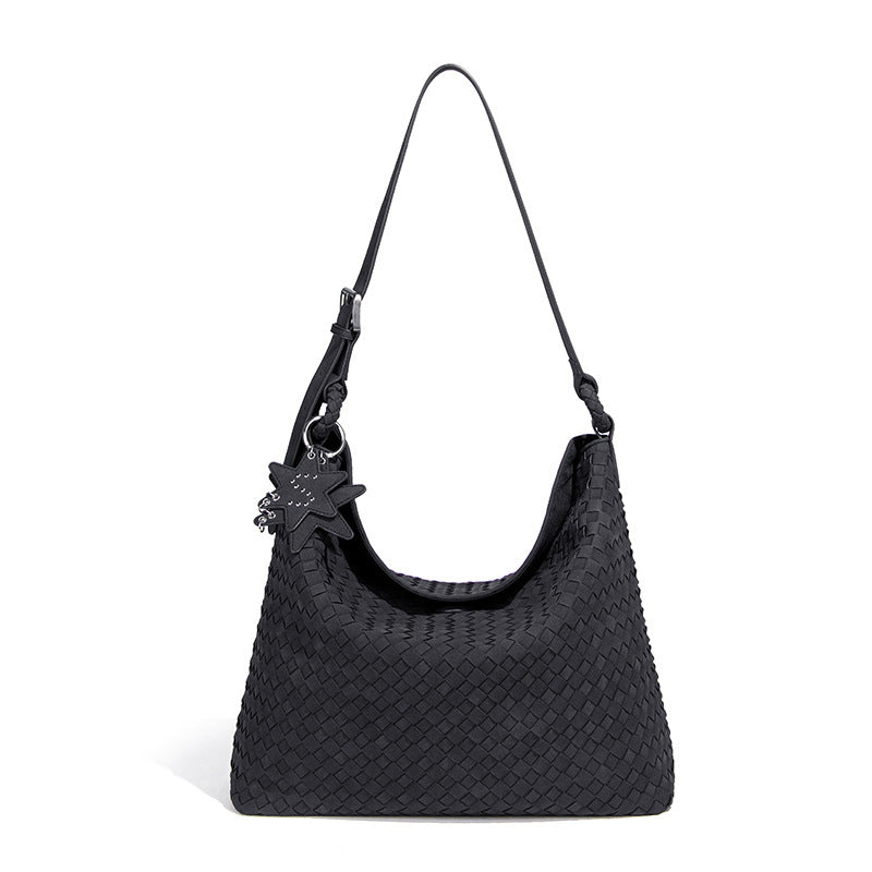 Bolso de mujer tejido a mano, estilo de hombro o axila