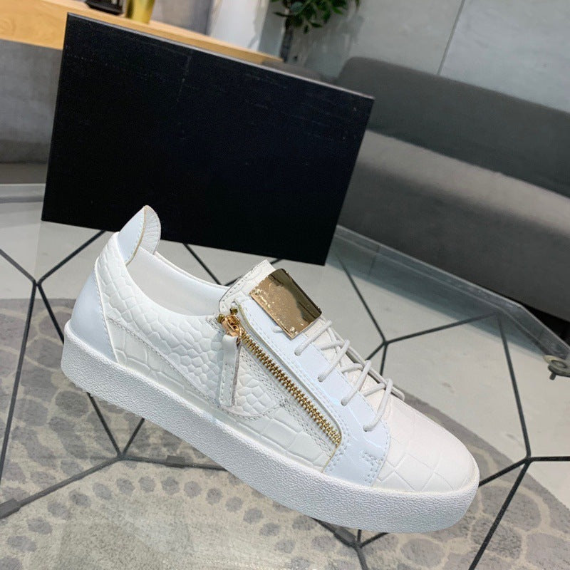 Zapatos casuales de moda de cuero de vaca para hombre Estilo Europeo