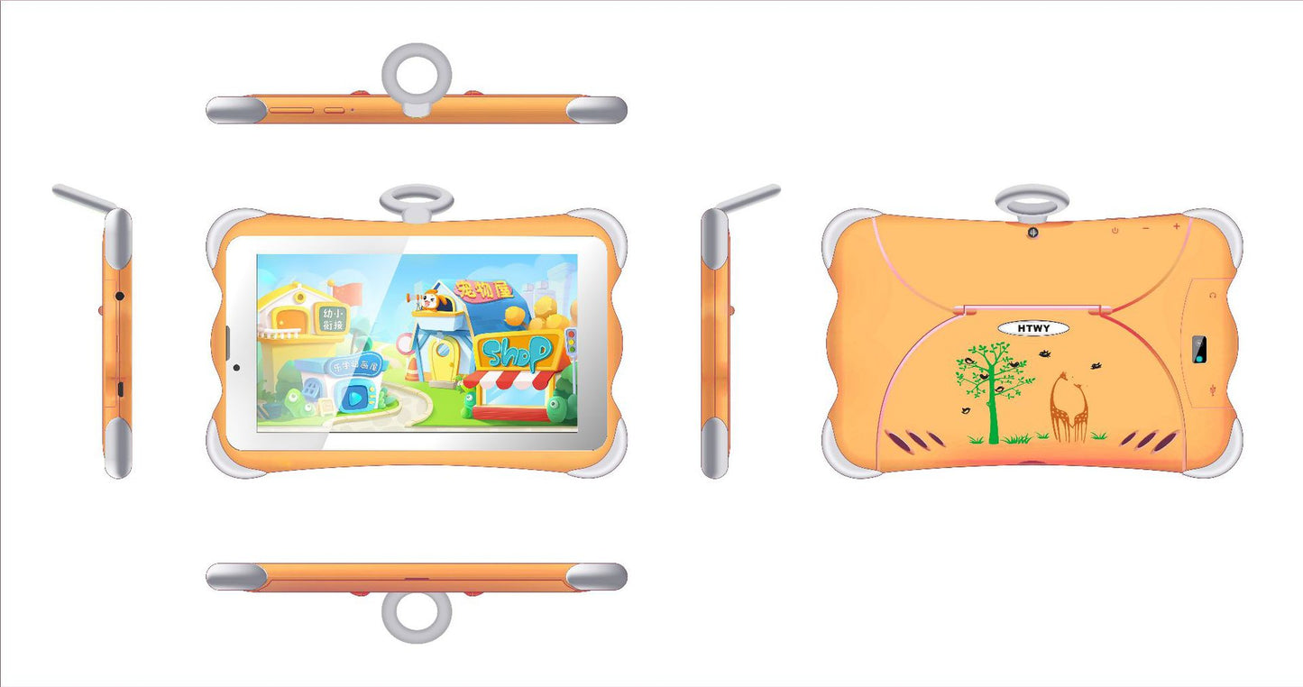 Nueva tableta de aprendizaje para niños de 7 pulgadas con soporte, llamadas 3G