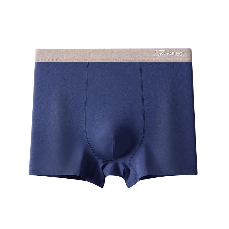 Calzoncillos bóxer de algodón de hombre de cintura alta