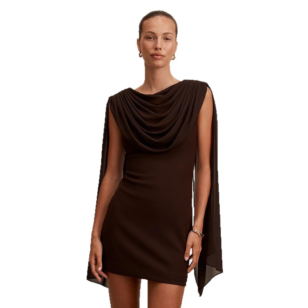 Nuevo vestido de mujer de cinta de color liso