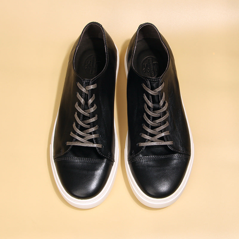 Zapatos de cuero casuales vintage lavados de piel de caballo