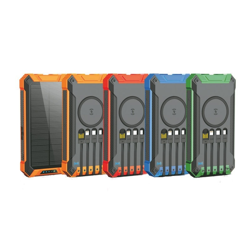 Cargador inalámbrico solar portátil