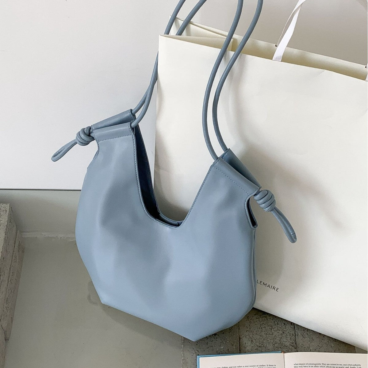 Bolso Tote Minimalista de Gran Capacidad para Mujer, Estilo Nuevo, de Un Solo Hombro
