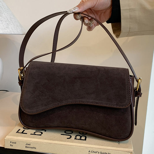 Bolso de Hombro Retro Mate Para Mujer