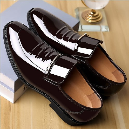Zapatos de Charol Estilo Británico de Negocios para Hombres