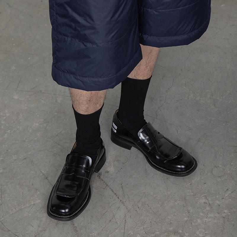 Zapatos de piel lisos versátiles sencillos para hombre