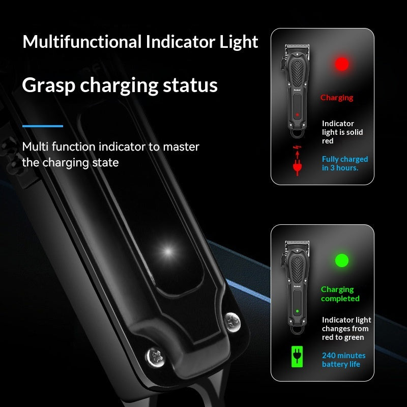 Professional Electric Clipper With Automatic Oil-head Sharpening USB-powered