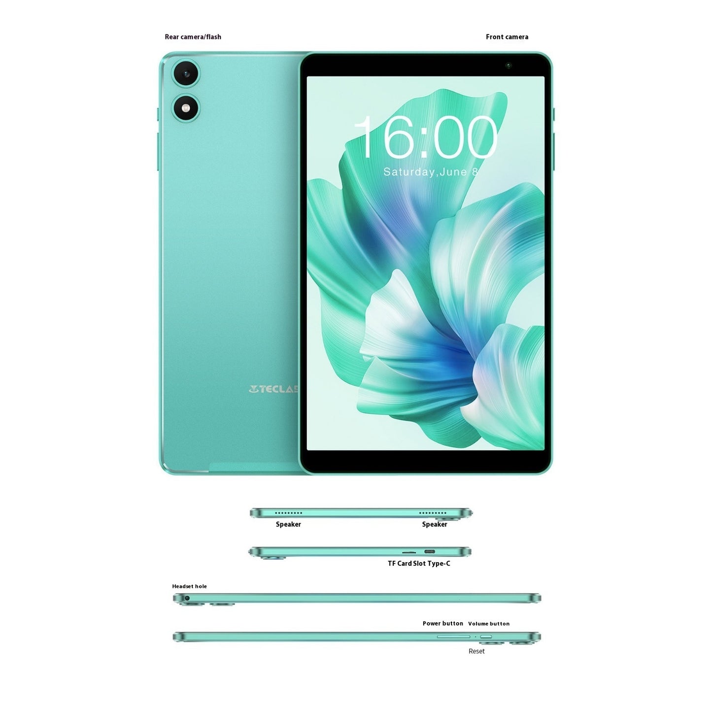 Tableta Android 13 HD de 8 pulgadas Octa-core Estudiante 4GB 64GB