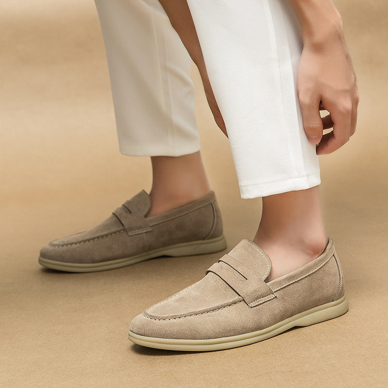 Zapatos de Cuero de Negocios Formales Sencillos de Moda de Tallas Grandes para Hombre