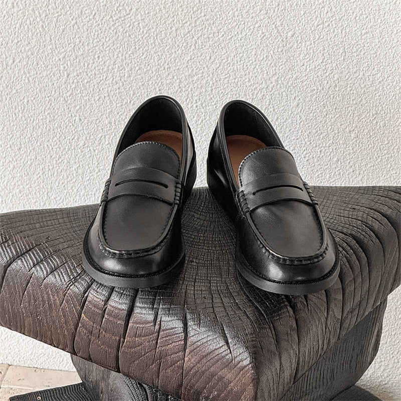 Zapatos Casuales de Negocios Retro sin Cordones para Hombre que Combinan con Todo