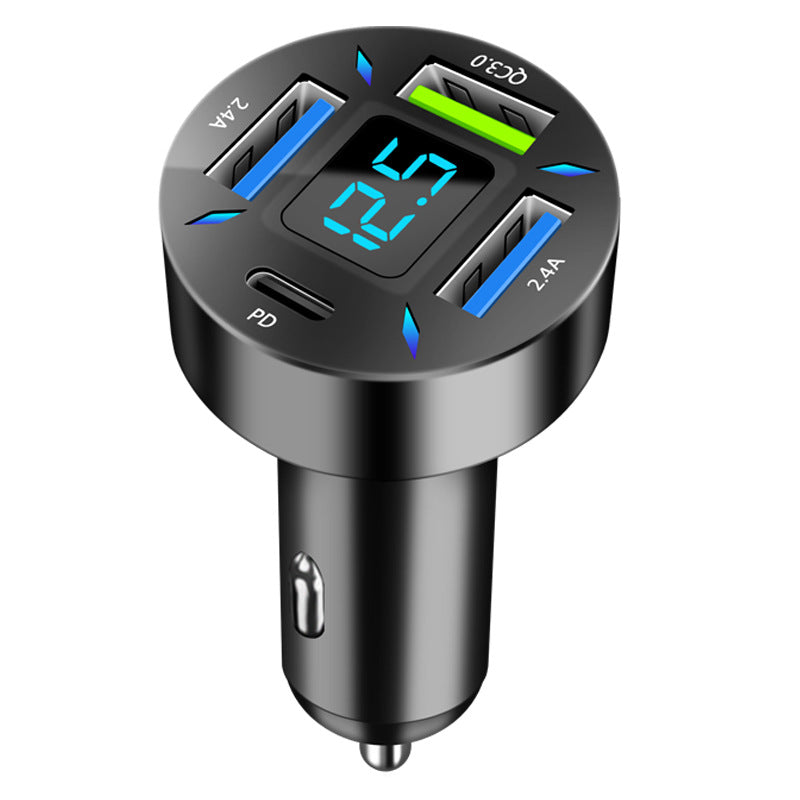 Enchufe de transferencia universal rápida Cargador de coche multifunción USB de 4 puertos