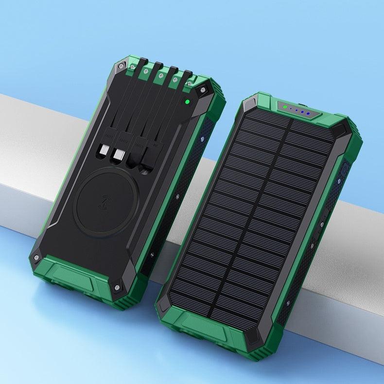 Cargador inalámbrico solar portátil