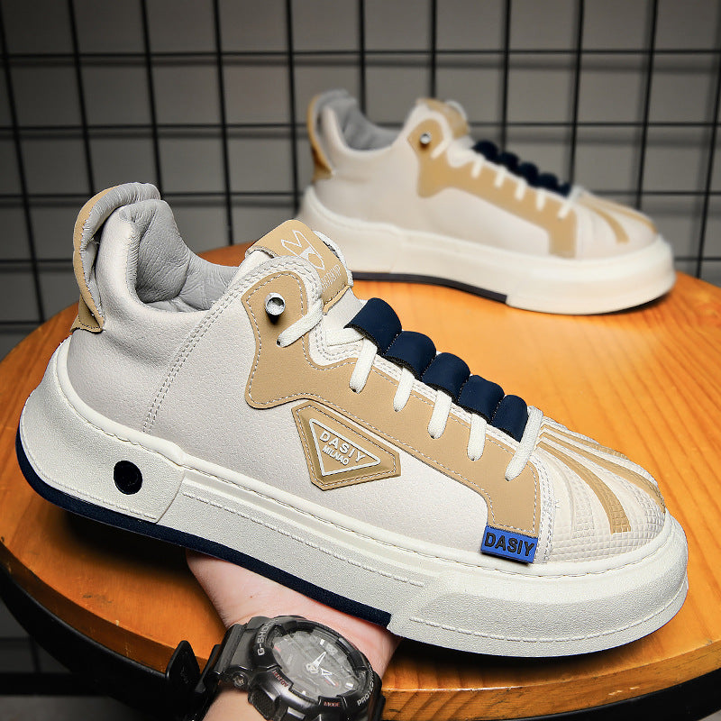 Zapatillas bajas para hombre versátiles de moda, transpirables e informales