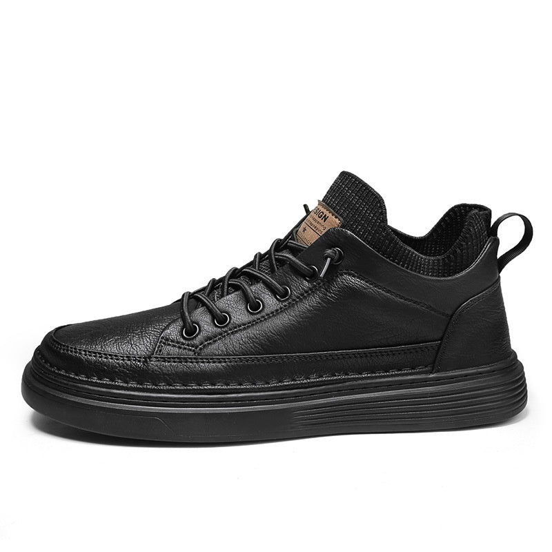 Zapatillas deportivas de hombre negras antideslizantes, resistentes al desgaste, ligeras y versátiles