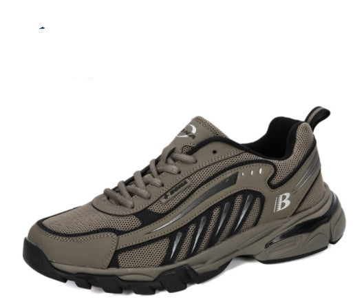 Zapatillas de cuero genuino para hombre Zapatillas de senderismo para hombre Correr