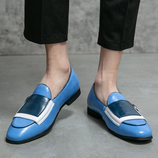 Zapatos de Cuero Tipo Mocasín "One Pedal" de Moda para Hombre