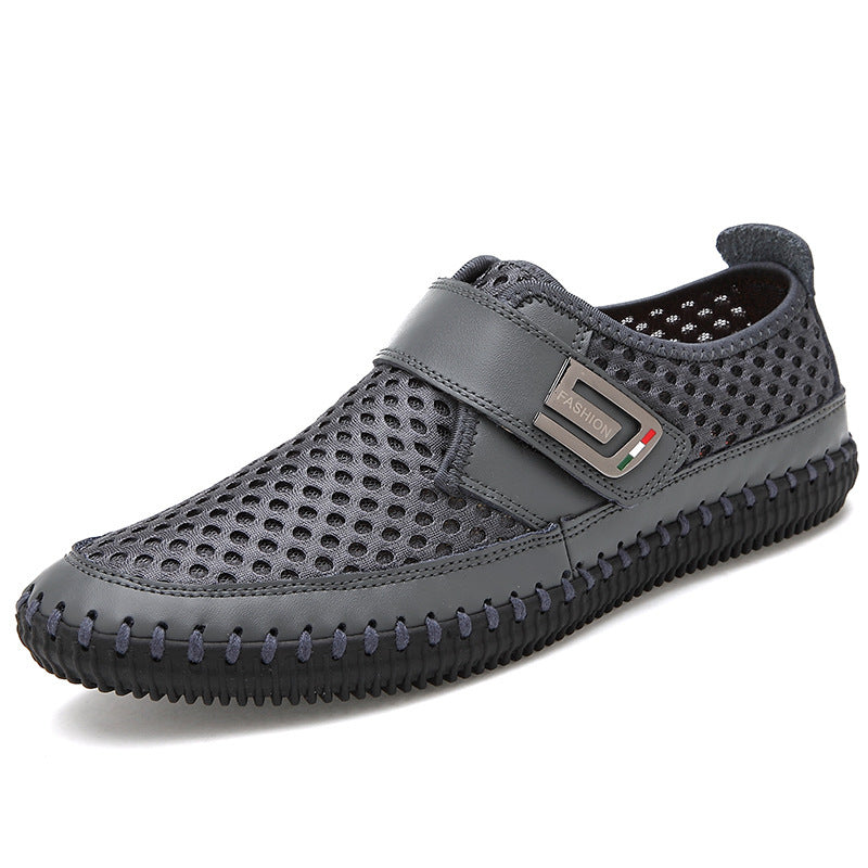 Merkmak Zapatos planos de hombre de cuero genuino, nuevos y a la moda