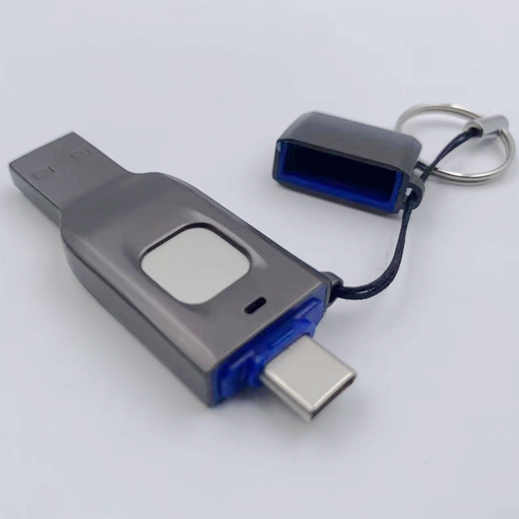 Disco USB con huella dactilar Seguridad de datos cifrados Computadora Teléfono celular Uso dual