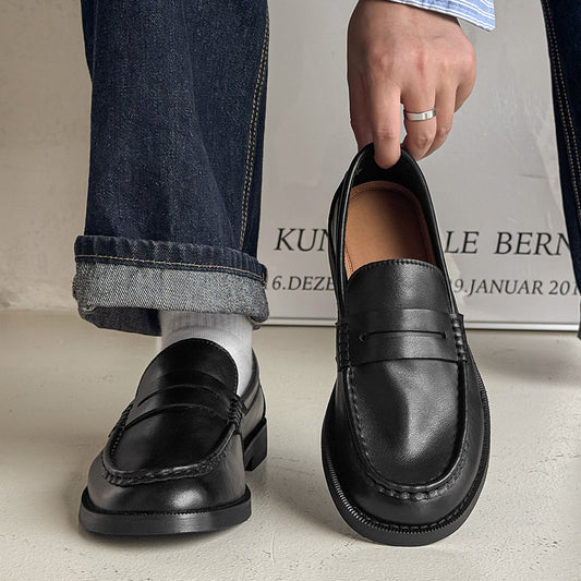 Zapatos Casuales de Negocios Retro sin Cordones para Hombre que Combinan con Todo