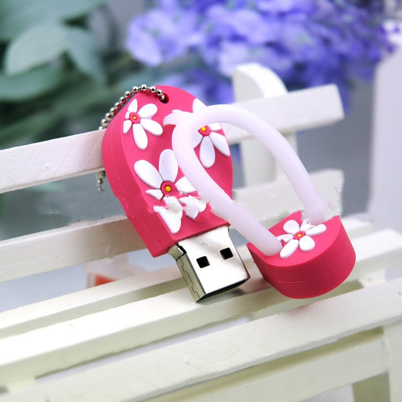 Dibujos animados creativos Zapatos de playa U Disk Moda Mini Personalización
