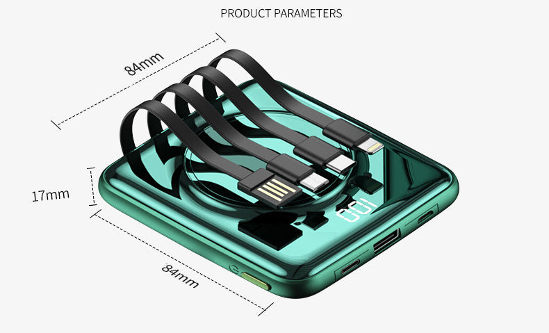 Batería Externa de Carga Rápida 20000mAh Mini Portátil