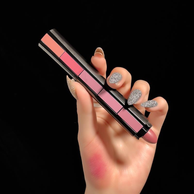 Set de pintalabios mate de 5 colores, barra de labios de terciopelo, brillo labial antiadherente, pintalabios rojo sexy de larga duración e impermeable