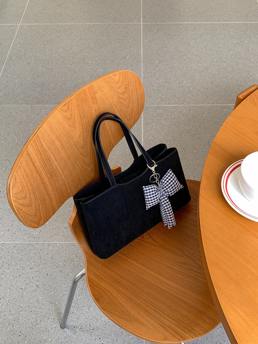 Bolso de Ante Elegante de Alta Gama y Gran Capacidad Para el Uso Diario de la Mujer